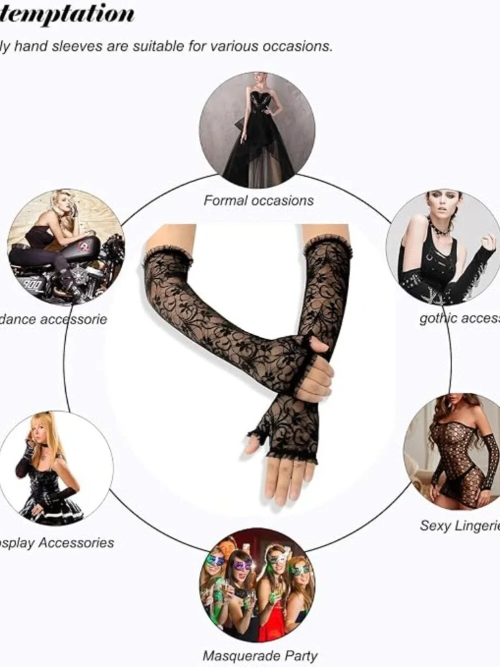 Halloween Dress Up Fingerless Gloves